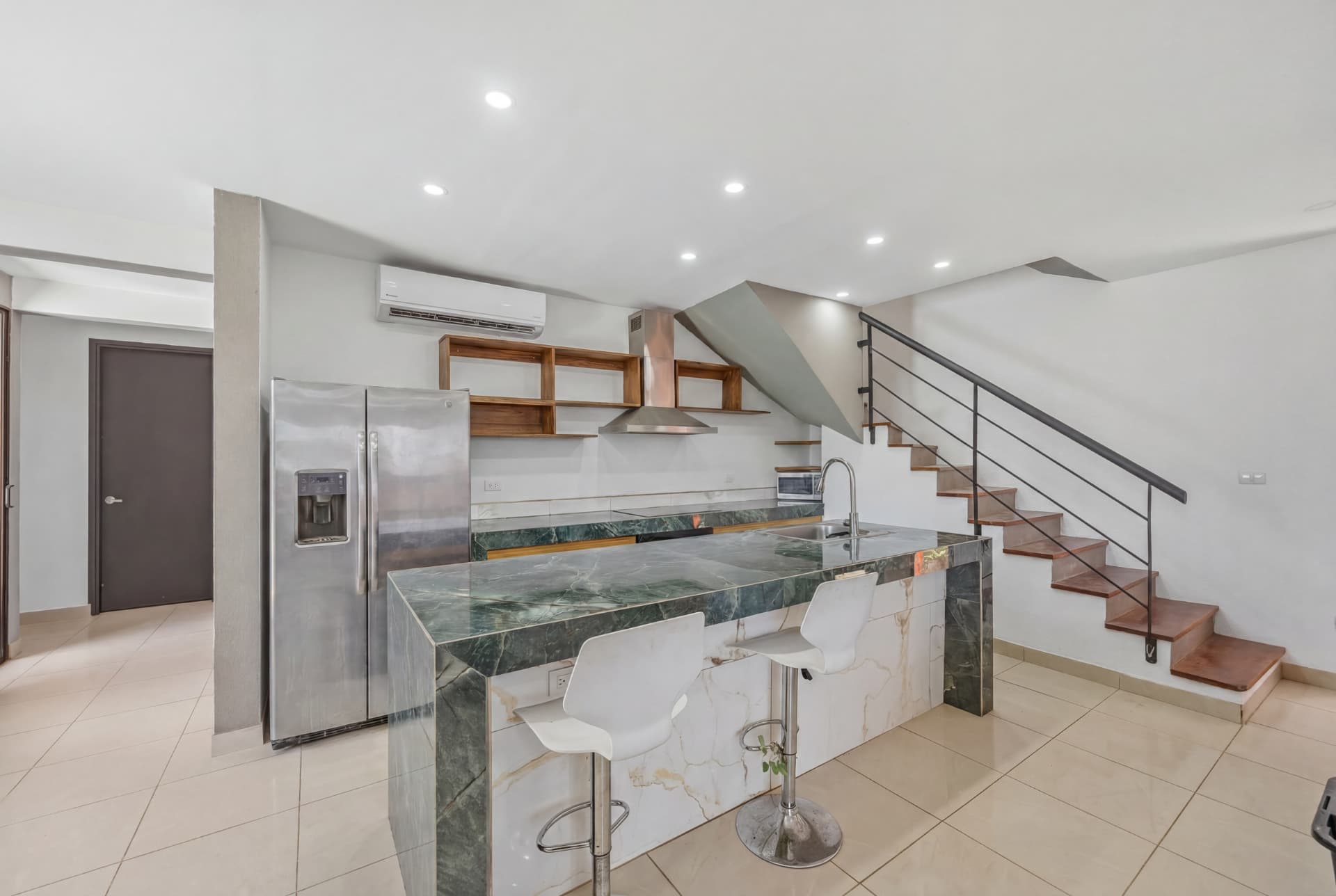 Kitchen with stone island